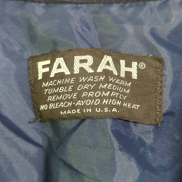 EUC Navy Retro Shacket by Farah Rare Vintage Plus! - Picture 3 of 4